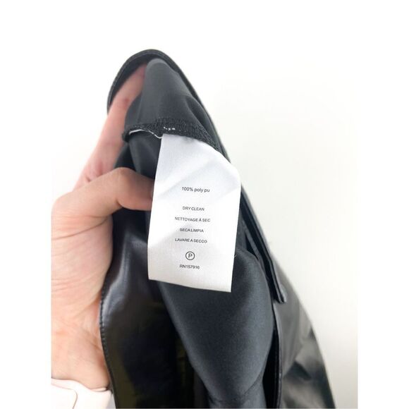 NWT Halston Faux Leather Straight Leg Pants‎ Size M - Picture 15 of 15